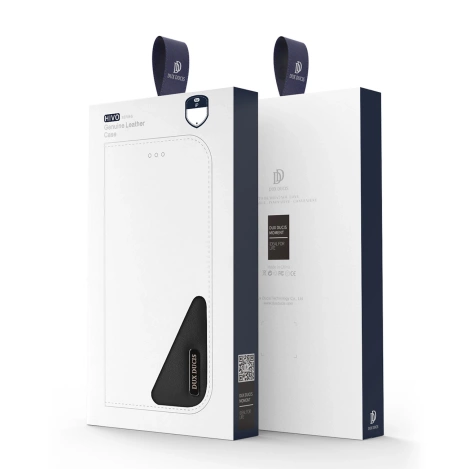 Dux Ducis Hivo echt Leder booktype case schutzhülle aufklappbare hülle für iPhone 14 Plus braun