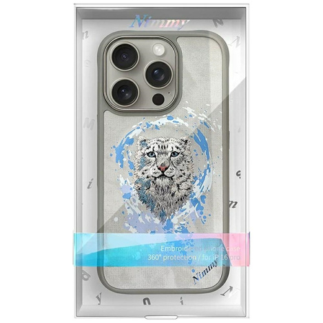 Etui Nimmy Pantera MagSafe do iPhone 16   Pro Max jasnoszary