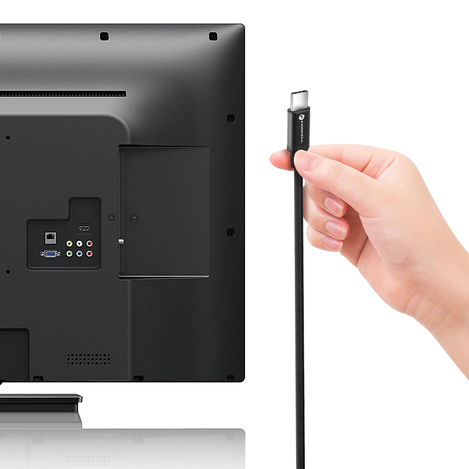 FORCELL kabel Typ C do Typ C QC4.0 5A/20V PD 100W E-mark / 4K / Thunderbolt / 20Gbit/s C391 1m czarny