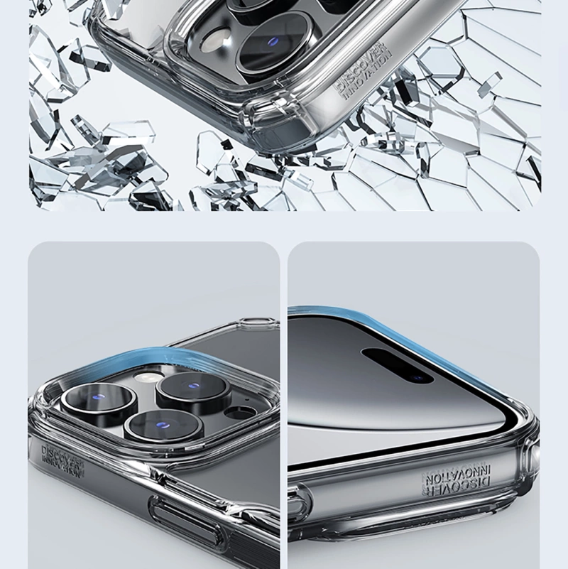 Nillkin Nature Pro Hülle für iPhone 16 Pro – transparent und weiß