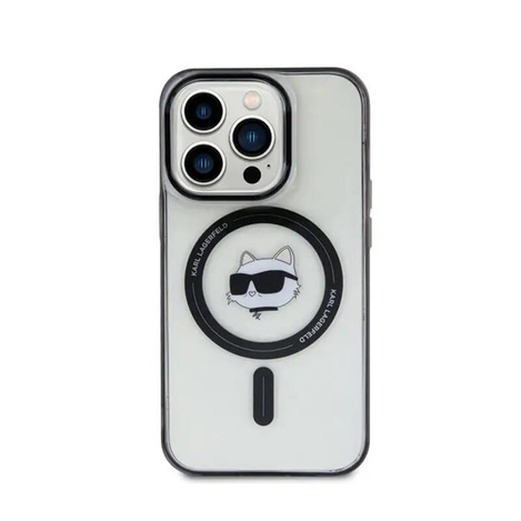 Karl Lagerfeld IML Choupette's Head MagSafe-Hülle für iPhone 15 Pro – transparent