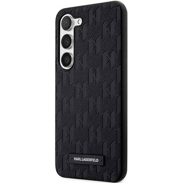 Oryginalne Etui KARL LAGERFELD hardcase Saffiano Mono Metal Logo KLHCS24MSAKLHPK do Samsung Galaxy S24 Plus czarny