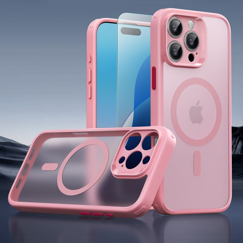 ESR CLASSIC PRO SET HALOLOCK MAGSAFE IPHONE 16 PRO MAX FROSTED PINK