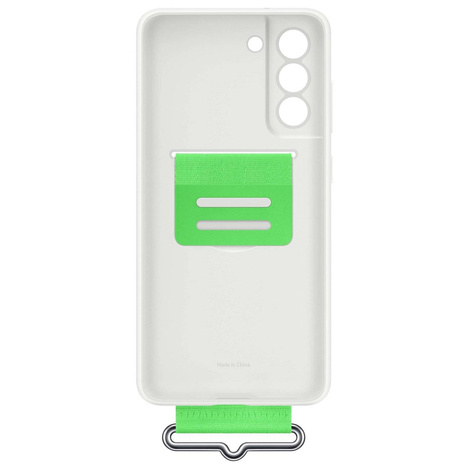 Samsung strap silicone cover case cover for samsung galaxy s21 fe white (ef-gg990twe)