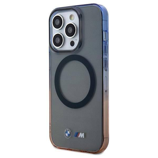 BMW Gradient Bumper MagSafe Hülle für iPhone 15 Pro Max – grau