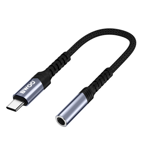 BWOO adapter BZ47 aux 3,5 mm do USB-C czarny