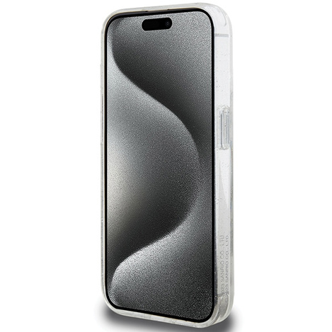 Karl Lagerfeld KLHMP15SHMRSKHH iPhone 15 6,1" weiß/weiß Hardcase Ring Stand Karl Head MagSafe