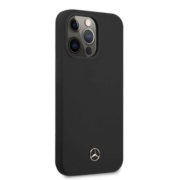 Schutzhülle IPHONE 13 PRO Mercedes Hardcase Silicone MagSafe (MEHMP13LSILBK) schwarz