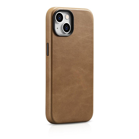 iCarer Case Leather genuine leather case for iPhone 14 braun (WMI14220701-TN) (MagSafe compatible)