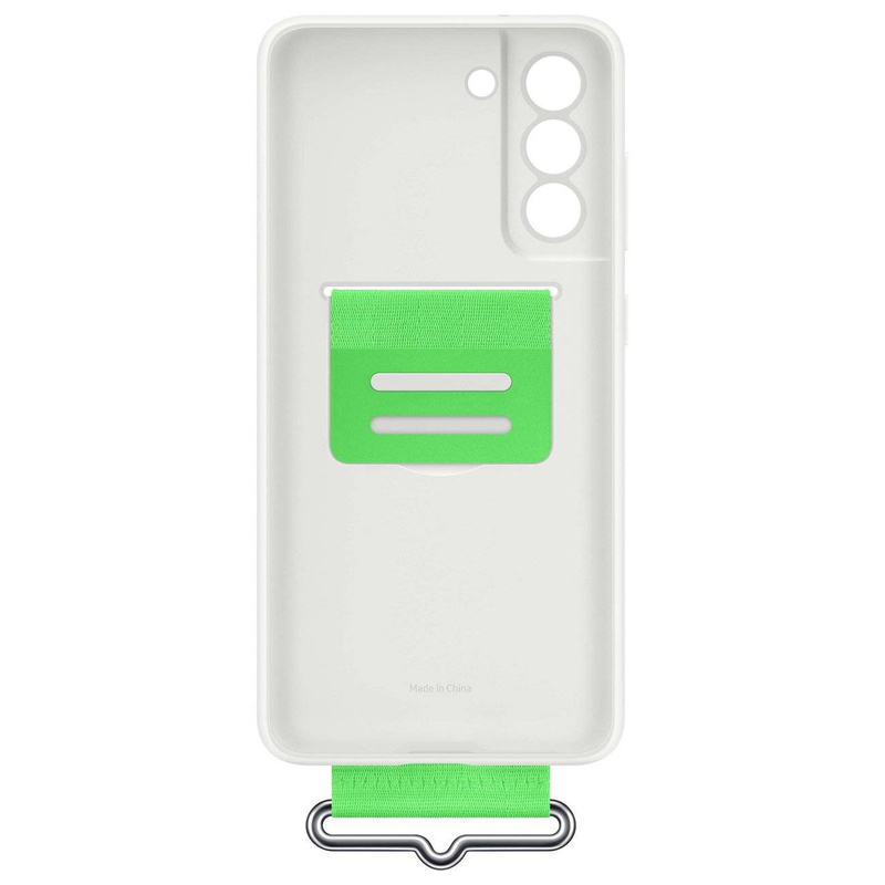 Samsung strap silicone cover case cover for samsung galaxy s21 fe white (ef-gg990twe)