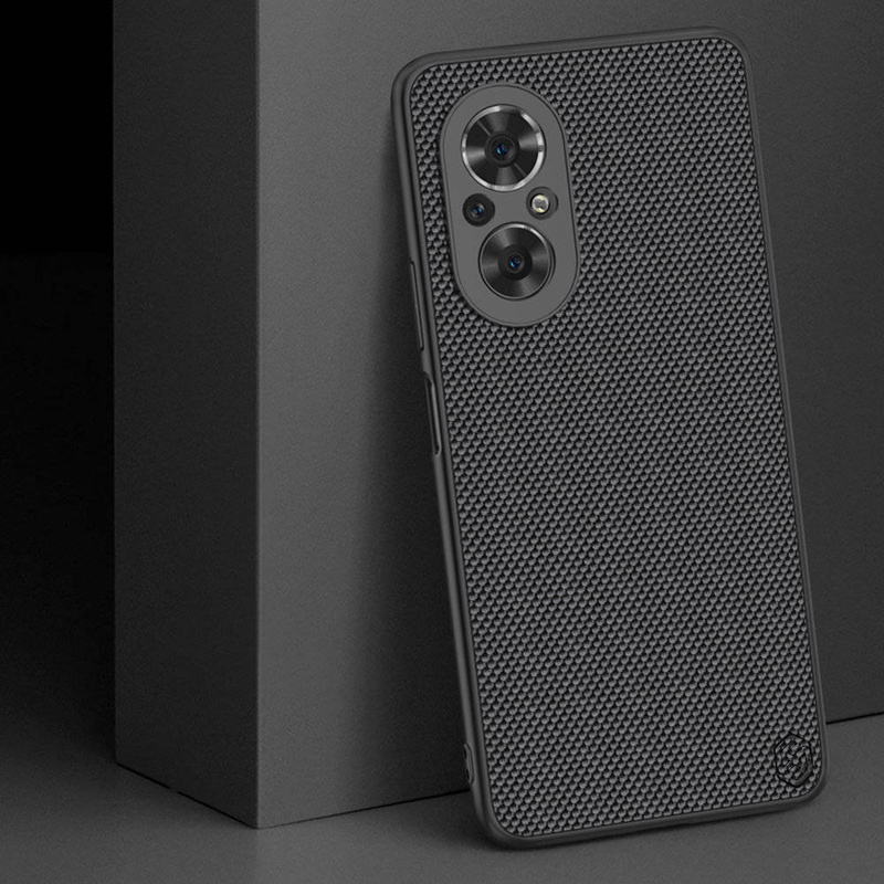 Nillkin Textured Case eine strapazierfähige, verstärkte Hülle mit Gelrahmen und Nylon auf der Rückseite Honor 50 SE schwarz