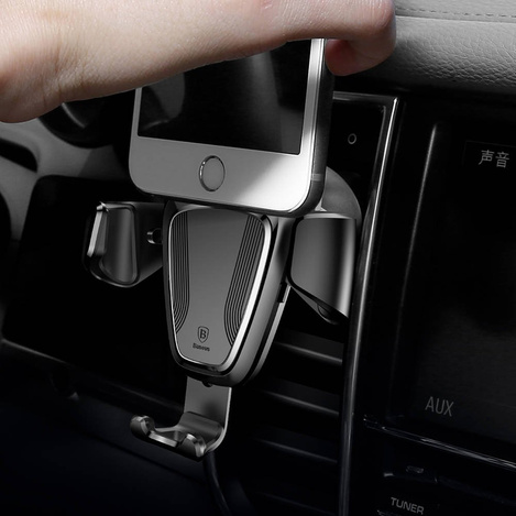 Baseus Gravity Car Mount - Grawitacyjny uchwyt samochodowy (czarny)