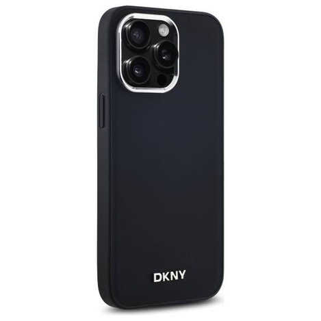 Original Handyhülle IPHONE 14 PRO MAX DKNY Hardcase Plain Logo MagSafe (DKHMP14XPSCMCLK) schwarz