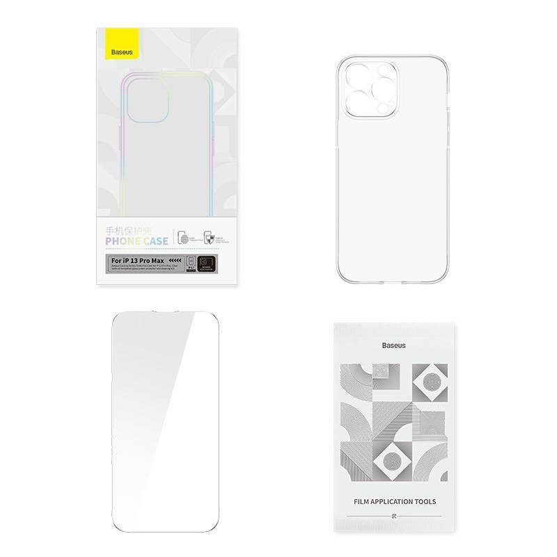 Etui IPHONE 13 PRO MAX Baseus Corning & Szkło Hartowane transparentne