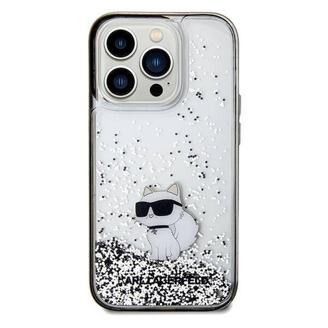 Karl Lagerfeld nakładka do iPhone 14 Pro 6,1&quot; KLHCP14LLKCNSK HC LIQ. GLITTER C transparentna