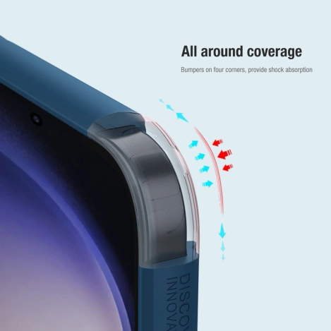 Nillkin Super Frosted Shield Pro Panzerhülle für Samsung Galaxy S24 – rot