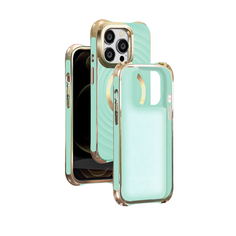 Nakładka Circle Glam Mag do iPhone 11 miętowa