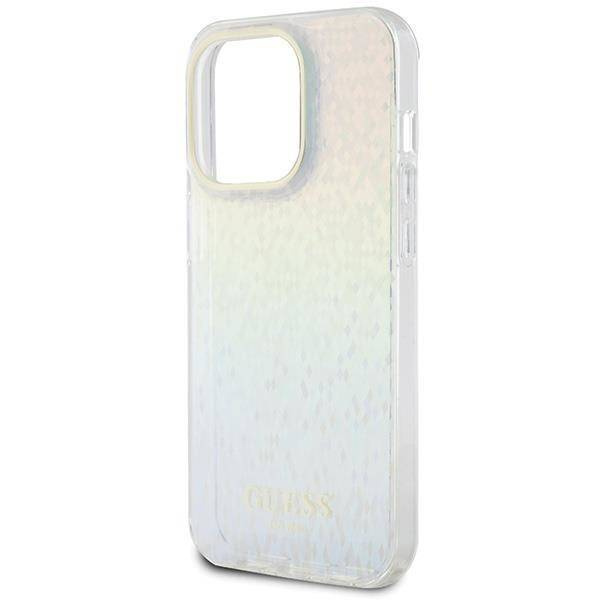Guess IML Faceted Mirror Disco Iridescent Hülle für iPhone 15 Pro – mehrfarbig