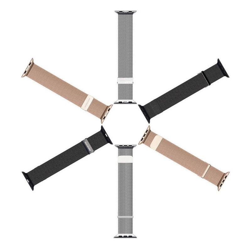 Strap for APPLE WATCH 38 / 40 / 41 MM Dux Ducis Strap Milanese gold