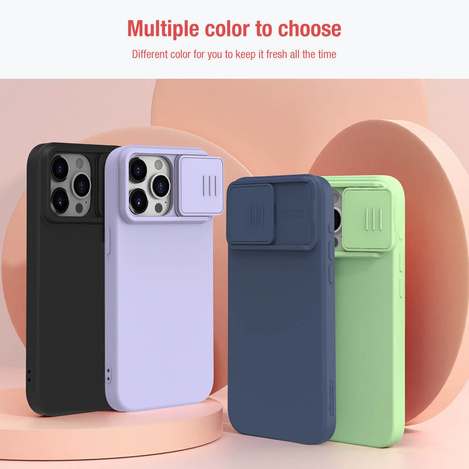 Etui Nillkin CamShield Silky Silicone do Iphone 15 Pro czarny