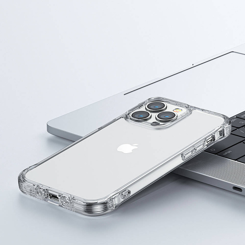 Joyroom Defender Series Case Cover für iPhone 14 Armored Hook Cover Stand Clear (JR-14H1)