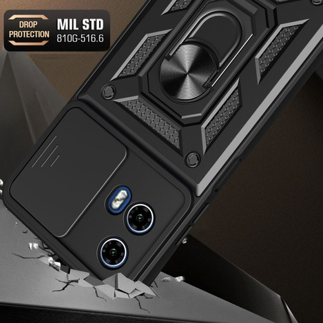 Etui MOTROLA MOTO G24 / G24 POWER / G04 Tech-Protect Camshield Pro czarne