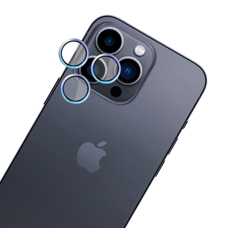 Apple iPhone 15 Pro - HARDY Lens Protection Pro Rainbow