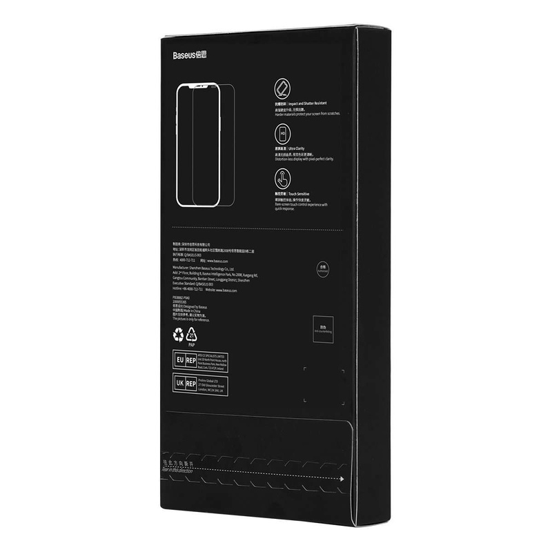 Baseus Vollbild-Hartglas für iPhone 14 Pro mit Lautsprecherabdeckung 0,4 mm + Montageset