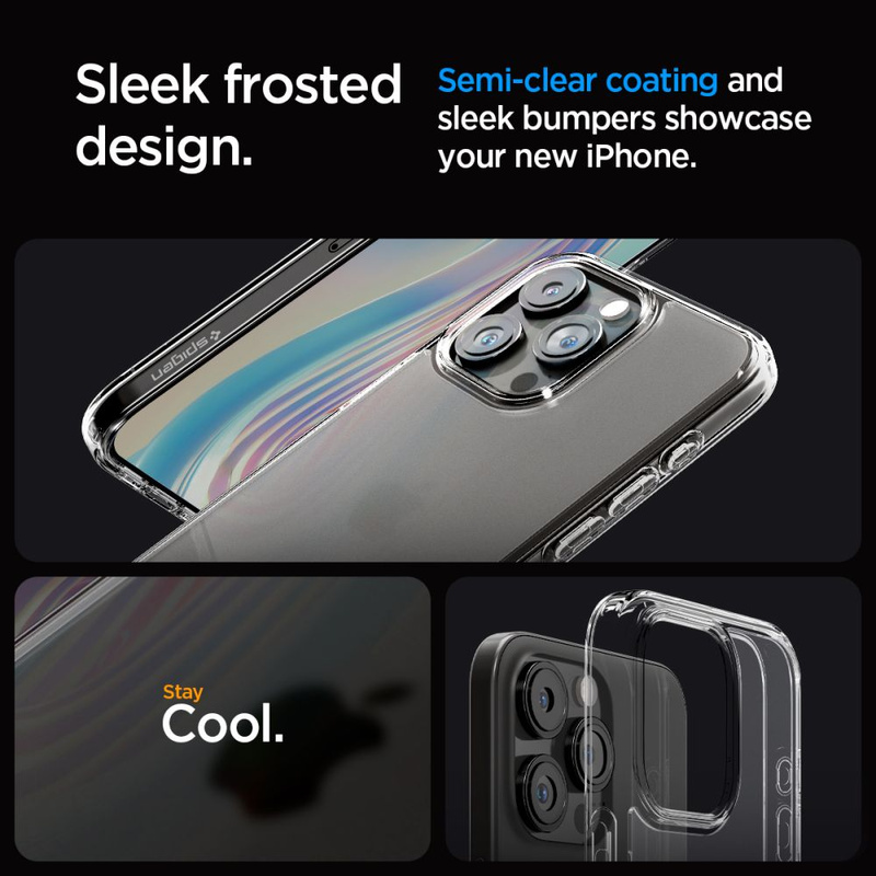 Spigen ULTRA HYBRID IPHONE 15 PRO FROST KLAR