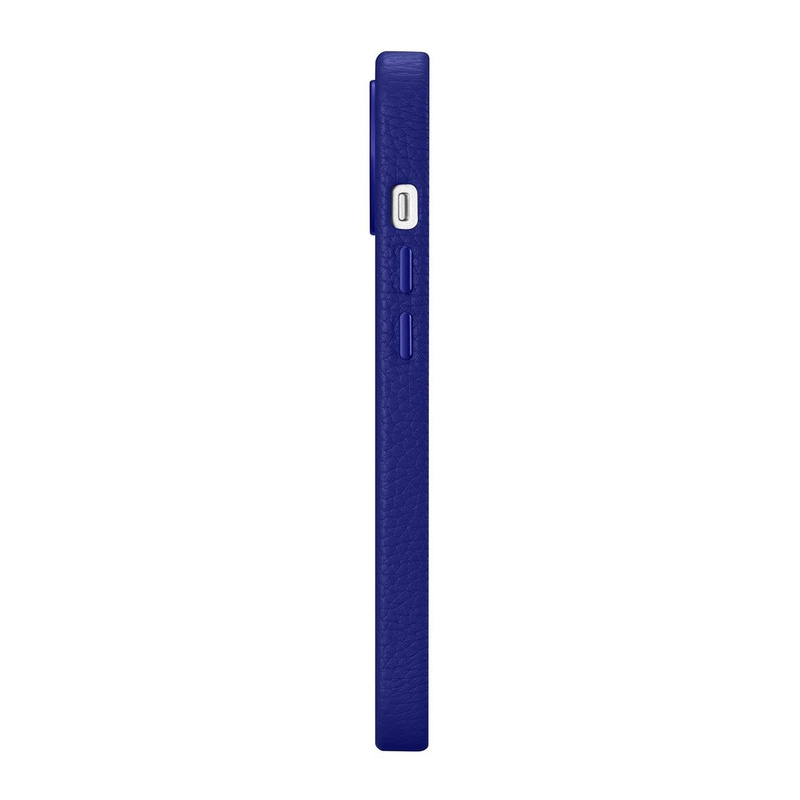 iCarer Litchi Premium Leather Case iPhone 14 Magnetic Leather Case with MagSafe Dark Blue (WMI14220709-DB)