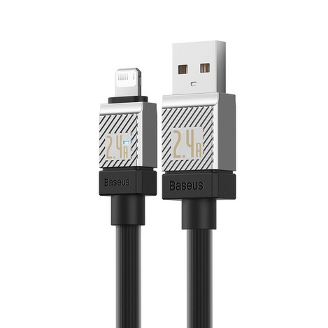 USB - Lightning 2.4A 1m cable Baseus CoolPlay - black
