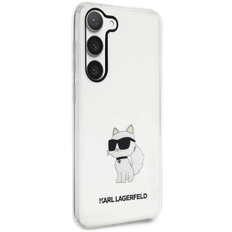 Karl Lagerfeld KLHCS23SHNCHTCT S23 S911 transparenter Hartschalenkoffer Ikonik Choupette