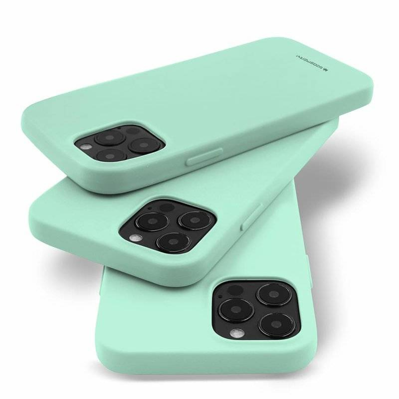 Schutzhülle IPHONE 14 PRO MAX Mattes Silikon Mercury Soft Jelly minze