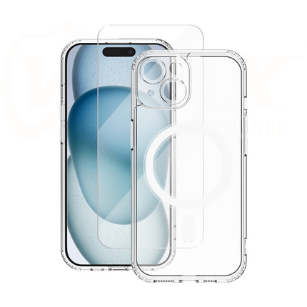 Vmax zestaw nakładka + szkło 2,5D premium do iPhone 16 Plus 6,7"