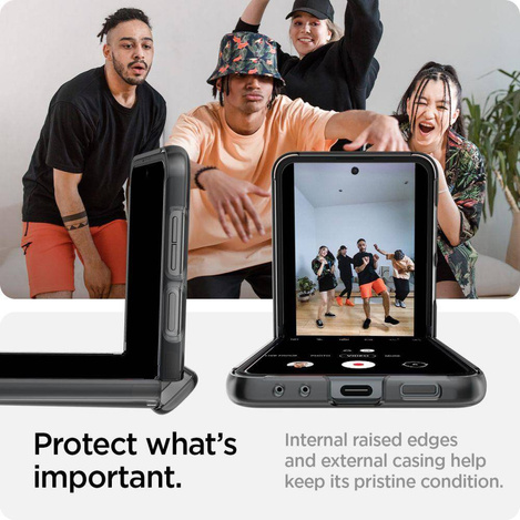Spigen Thin Fit Pro Hülle für Samsung Galaxy Z Flip 5 – Grau