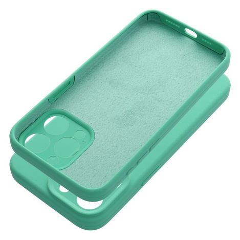 Futerał SILICONE 2mm do IPHONE 15 Pro Max miętowy