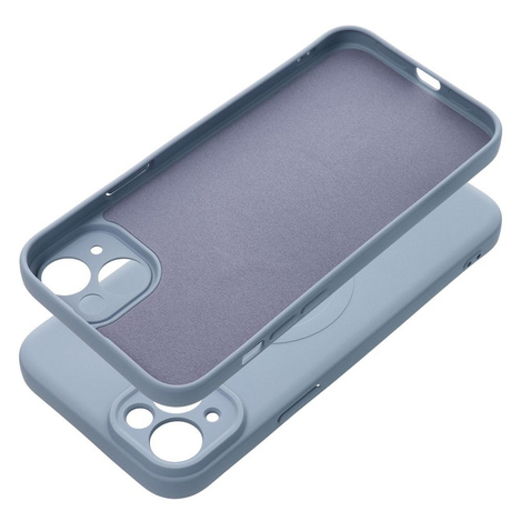 Futerał Silicone Mag Cover kompatybilny z MagSafe do IPHONE 15 PLUS jasny niebieski