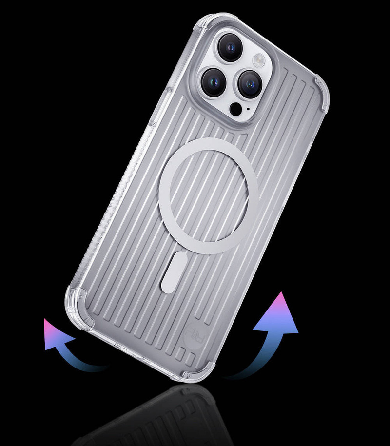 Kingxbar PQY Go Out Series Magnethülle für iPhone 14 MagSafe schwarz