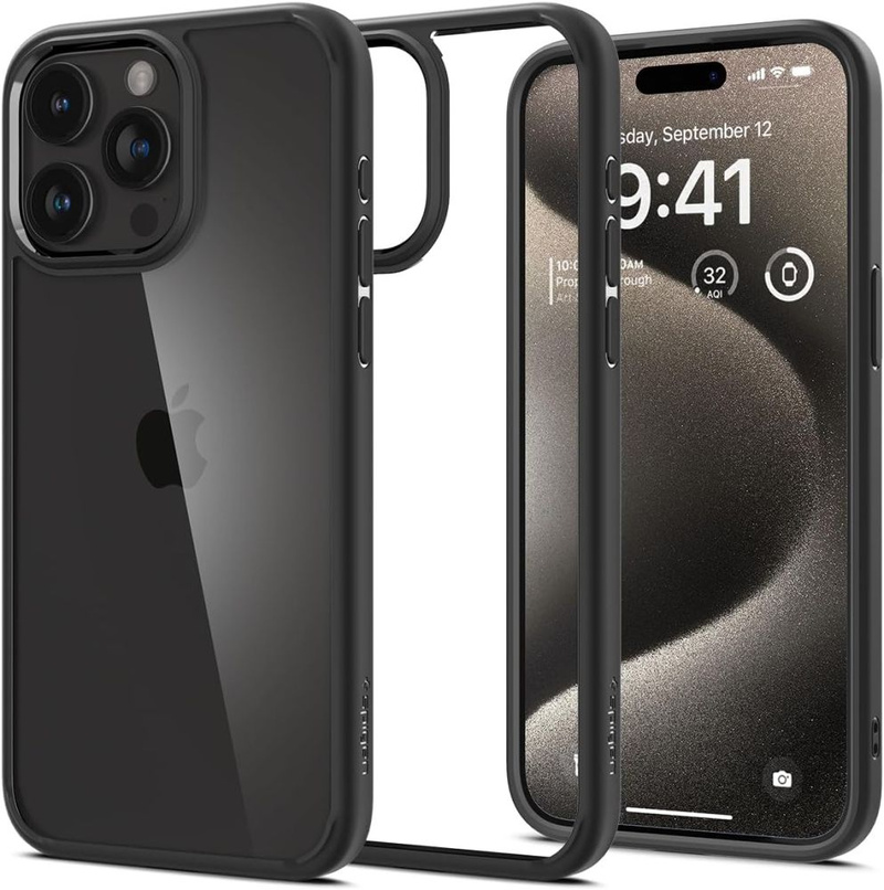 Spigen ULTRA HYBRID IPHONE 15 PRO MAX MATTSCHWARZ