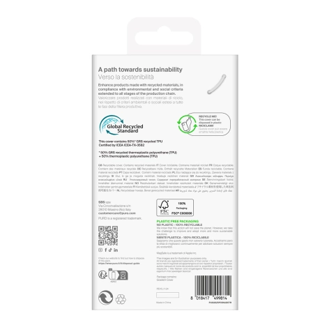 Silicone Case Puro 03 Nude for Samsung Galaxy S25 - Transparent