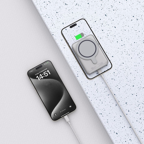 Powerbank Tech-Protect PB11 LifeMag MagSafe 10000 mAh - tytanowy