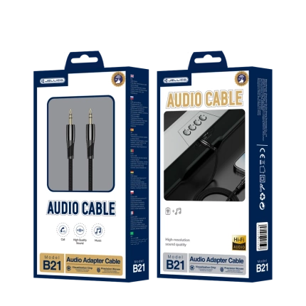 JELLICO cable B21 JACK 3.5MM - JACK 3.5MM 1.2M Black