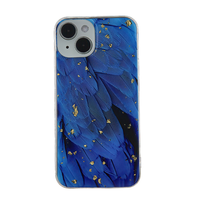 Nakładka Gold Glam do iPhone 14 Pro 6,1" Blue