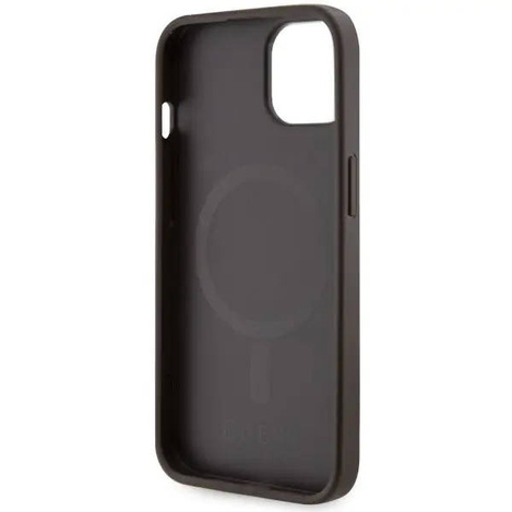 Guess GUHMP14MP4RPSW iPhone 14 Plus 6.7&quot; brown/brown hardcase 4G Printed Stripes MagSafe