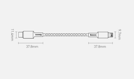 Baseus kabel USB Typ C - Lightning szybkie ładowanie Power Delivery 20 W 2 m niebieski (CATLGD-A03)