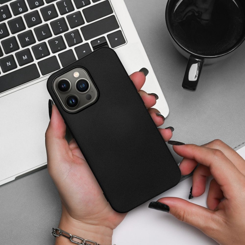 Futerał SILICONE do IPHONE 15 PLUS czarny