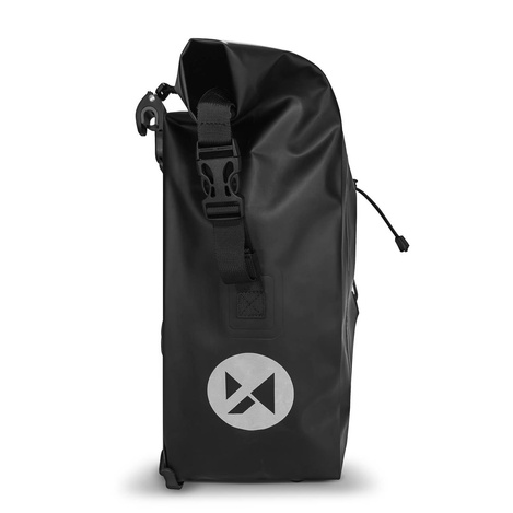 Wozinsky waterproof bicycle bag trunk pannier 25l 2in1 black (WBB24BK)