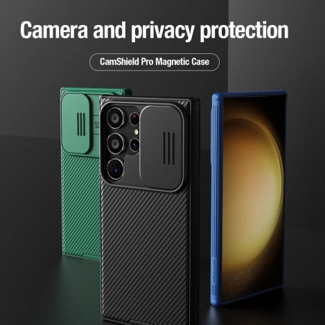 Nillkin CamShield Pro Panzerhülle mit Kameraschutz für Samsung Galaxy S24 Ultra – Grün