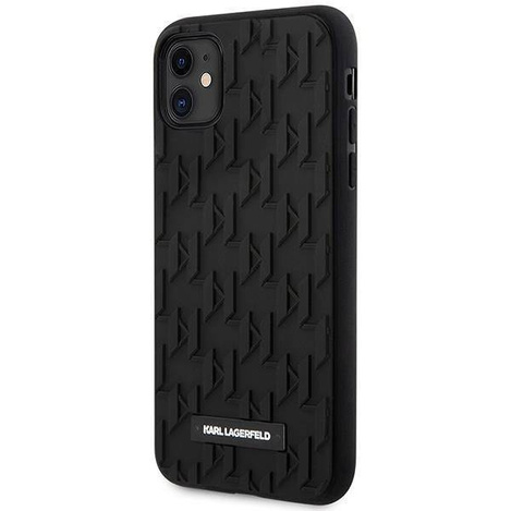 Original Case IPHONE 11 Karl Lagerfeld Hardcase 3D Monogram (KLHCN61RUPKLPK) black