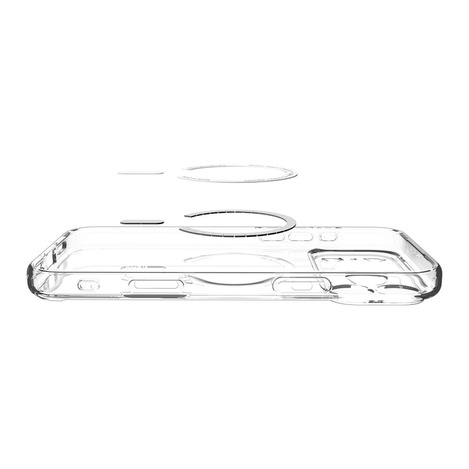 SPIGEN futerał ULTRA HYBRID MAG kompatybilny z MagSafe do IPHONE 17 Pro clear graphite